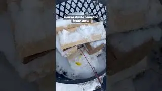 How to start a fire in snow | Pull Start Fire