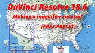 Master the Square Magnifier in DaVinci Resolve 18.6: FREE Fusion Preset Tutorial!