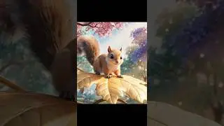 WOW! Little Squirrel's Giant Umbrella ☔️ Nature Shorts #kidsvideo #viral #kids #cartoon #shorts #usa