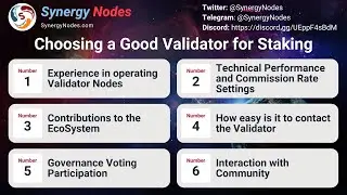 How to choose a good Validator for Staking on PoS chains