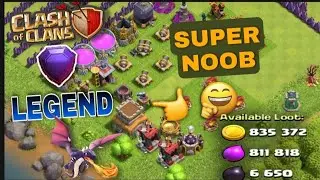 Th 8 , Super Noob Bas😂 Best Loot || Dragon Attack !! Clash of clans_Coc  #psychoclashofclansgaming