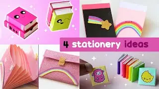 4 stationery ideas - 4 stationery supplies DIY