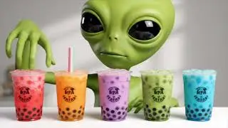 ASMR Mukbang Alien Edition