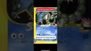 Top 10 Gyarados #Pokemon Cards #Shorts