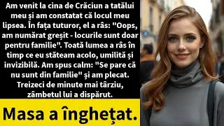 La cină, tata a spus: 