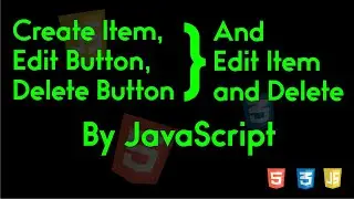 Create List Item, Edit List Item and Delete List Item by easy JavaScript