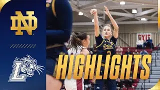 15 Treys Lead Irish Past Leopards | Highlights vs Lafayette | Notre Dame Women's Basketball