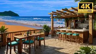🎶 Jazz & Ocean Waves 🌊 Relaxing Bossa Nova Cafe Vibes for Focus and Relaxation 🏖️