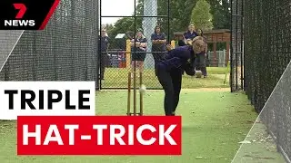 Five wickets in five balls, incredible haul puts Melbourne cricket star's name up in lights | 7NEWS