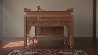 Ancestral altar made of rosewood and stone #ancestralaltar #ancestralaltar #affordablefurniture #...