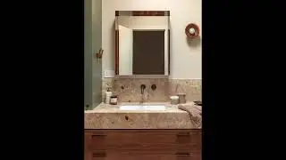 Natural Monet Garden Marble Vanity Top | Freestanding Bathroom Showcase 🎥✨