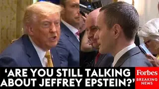 JUST IN: Trump Lashes Out At Reporter Asking About Jeffrey Epstein Memo Released By The DOJ