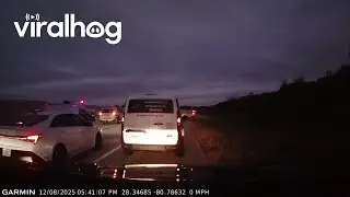Airplane Landing on I-95 Traffic || ViralHog