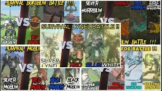 Legend of Zelda Tears of The Kingdom - All Silver Monster Survival Battle in Coliseum Compilation