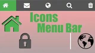 Icon Menu Bar: Learn how to make an icon Menu Bar | Afridi Tech
