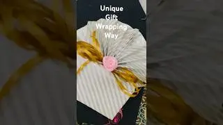 Unique way to warp gift 🎁 #short #ideas #feed #shortsfeed #tutorial #wrapping #giftwrappingideas