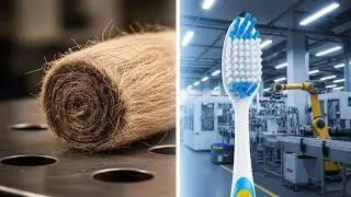 Inside the Toothbrush Factory &mdash; From Pig Hair to Perfect Bristles | Full Process