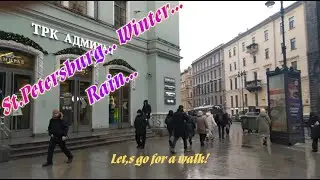 Bolshaya Morskaya street, Leningrad (St.Petersburg) - winter, cold, wind.  Lovely! Fragment 4