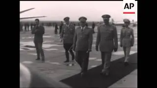 PRESIDENT NASSER ARRIVES BELGRADE - NO SOUND