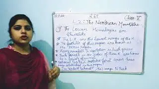 C-4th(L-2)The Lower Himalayas or Shiwaliks
