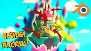 Crafting a Surreal Masterpiece: Building a Floating Castle in Blender 3D!