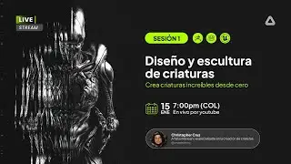 Cómo crear criaturas 3D desde cero — Anatomía fantástica + ZBrush en vivo con Christopher Cruz