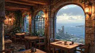 Coastal Tavern of Aeloria | Medieval Celtic Ambience for Study & Deep Focus