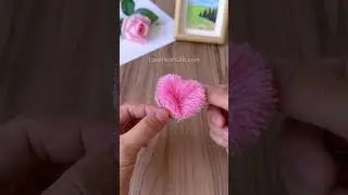 Amazing Craft Idea - How to Make Heart Yarn Charm  #gift #diyideas #craft #diycrafts #handmadegifts