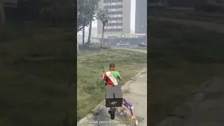 Jumping over People #shorts #gta #gta5 #gtav #gtaonline #enhanced #gta5online #games #pizza #scooter