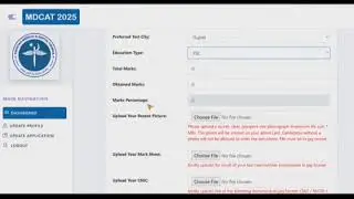 MDCAT 225 Online Registration Complete Step By Step Process
