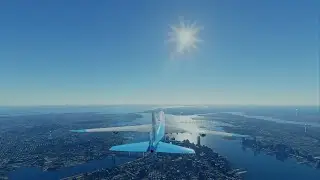 Microsoft Flight Simulator 2020 - Boeing 747-8 New York City Flight - No Commentary