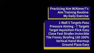 Working Aimer7's routine, i can tell you 100% it helps!