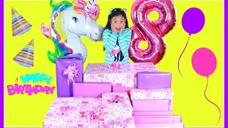TIANA'S 8th BIRTHDAY MORNING PRESENT OPENING! Giant What I Got For My BIRTHDAY HAUL