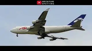 Pesawat Cargo ASTRAL Aviation Boeing 747-400 Landing Bandara Soekarno-HattaRunway 25L
