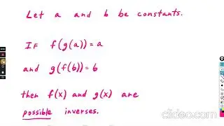 Verify inverse functions : Khan Academy