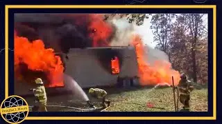House on Fire, Burns to the Ground November 2, 2016 Williamstown, WV