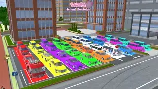 ALL RAINBOW SUPER CARS COLLECTION AT REPAIR SHOP | SAKURA SCHOOL SIMULATOR |#video-72