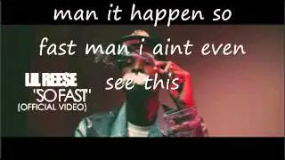 LIL REESE - SO FAST lyrics (official video)
