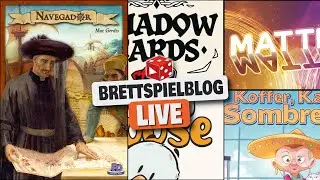 Shadow Cards, Greedy Goose, Matter Matters, Koffer, Katze, Sombrero & Navegador