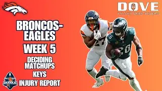 Broncos-Eagles Preview: Injury Report, Key Matchups | Dove Valley Deep-Divers