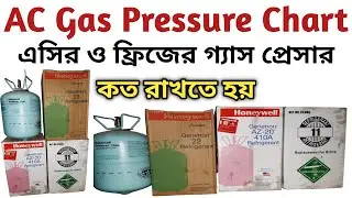 AC Gas Pressure Chart | How To Air Conditioner Gas Pressure Chart | Refrigerant Gas pressure Chart