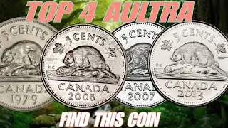 Aultra top 4 five cents coin Canada rare historical and valuable coin