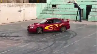 Subaru Impreza Sti 2.0 JDM Peter Solberg Edition full boost donuts!