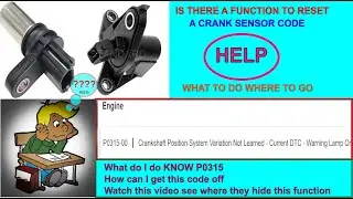 P0315, Обученный датчик коленчатого вала Ford. Что делать, если не удается найти инструкцию по сбросу датчика коленчатого вала?