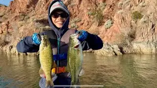 P&ecirc;che hivernale sur le lac Mohave !