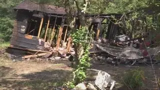 House destroyed by fire in Beech Island