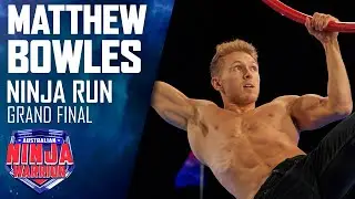 Matthew Bowles battles the clock in his Grand Final Stage 1 run  | Australian Ninja Warrior 2020