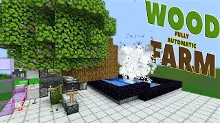 How build FULLY AUTOMATIC WOOD FARM (without manual planting) |                             @chadtag