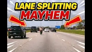 Lane splitting mayhem!