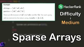 Sparse Arrays Problem in Java | Hacker Rank Interview Preparation | One Month Preparation Kit.